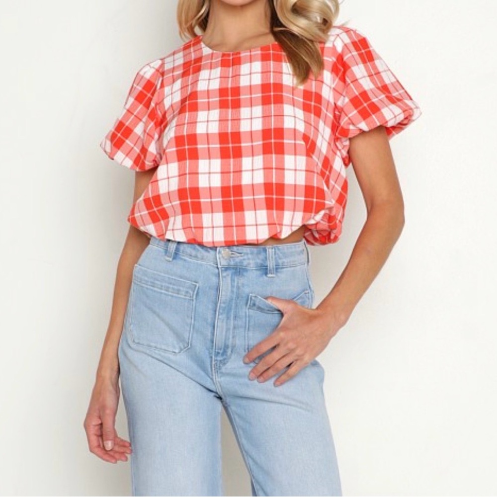 Show Me Your Mumu Highland Crop Top Picnic Plaid